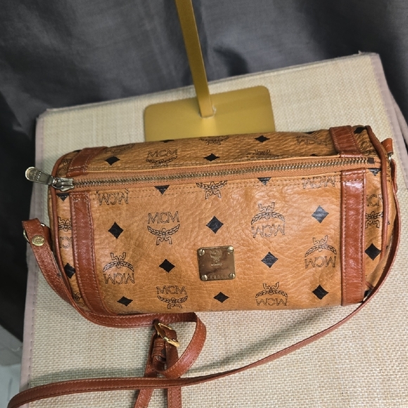 MCM Mini Barrel Crossbody Bag EUC - Picture 6 of 13